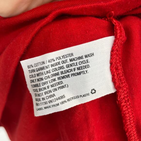 Colsie Santa Baby Crew Neck Short Sleeve Crop Tee Red Size Small - Picture 4 of 7